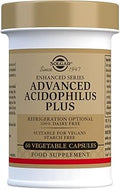 Advanced Acidophilus Plus - Maintain Healthy Bacteria Levels - Survives Stomach Acid - Microorganisms - 60 Vegetable Capsules - Pack of 2