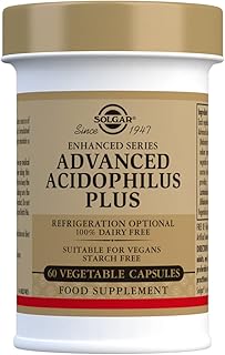 Advanced Acidophilus Plus - Maintain Healthy Bacteria Levels - Survives Stomach Acid - Microorganisms - 60 Vegetable Capsules - Pack of 2