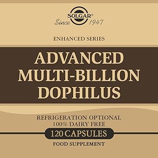 Advanced Multi-Billion Dophilus Vegetable Capsules - Pack of 120-4 Curated Strains of Beneficial Microorganisms - for Digestion and Immune Support - Vegan and Gluten Free