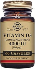 Vitamin D3 4000 IU (100 µg) Vegetable Capsules - Pack of 60 - Cholecalciferol - Keeps Bones and Teeth Healthy - Supports Muscle Function & Immunity - Vegetarian