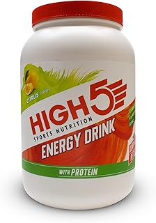 Energy Drink with Protein – 4:1 Carbohydrate & Whey Protein Sports Drink, Helps Maintain Energy for Running & Cycling, Aids Recovery of Muscle Function, Citrus, 1.6kg (34 Servings)
