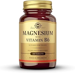 Magnesium with Vitamin B6 - Supports Energy Levels - Reduce Tiredness and Fatigue - Muscle Function - Vegan - 100 Tablets