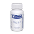 Vitamin K with D3 - Hypoallergenic Formula with Vitamin K1, K2, and D3 - for Bone and Arterial Health - 60 Capsules