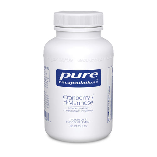Cranberry/D-Mannose - Cranberry Extract Combined with D-Mannose - 90 Vegetarian Capsules