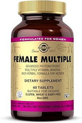 Female Multiple Tablets - Pack of 60 - With 27 Key Nutrients for Daily Wellbeing - With Vitamin C, B12, Iron and Folic Acid - Vegan