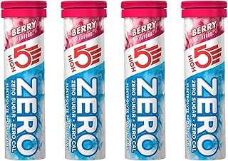 HIGH5 ZERO Hydration Electrolyte Sports DrinkTablets - 4 x Tubes (40 Tablets Total) (Berry)