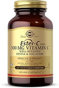Ester-C Plus 500 mg Vitamin C (Ascorbate Complex), 100 Vegetable Capsules - Gentle & Non Acidic - Antioxidant & Immune Support - Non GMO, Vegan, Gluten-Free, Kosher - 100 Servings