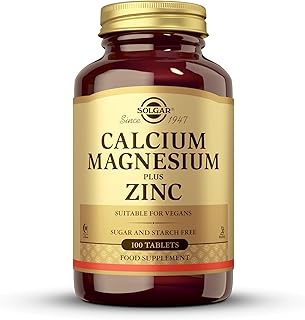 Calcium Magnesium Plus Zinc Tablets - Pack of 100 - Healthy Bones, Teeth & Muscles - Supports Health of Nervous System - Vegan