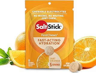 Saltstick Fastchews - Pack of 10 Chewable Electrolytes - Tart Orange
