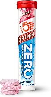 ZERO Caffeine Hit ElectrolyteTablet - Hydration Tablets Enhanced with Vitamin C - 0 Calories & Sugar Free - Boost Hydration, Performance & Wellness - Berry, 20 Tablets (20x, Pack of 1)
