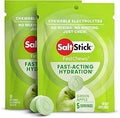 SaltStick Fastchews, Electrolyte Replacement Tablets for Rehydration, Exercise Recovery, Youth & Adult Athletes, Hiking & Sports Recovery, 2 x Packet of 10 Tablets (Green Apple)