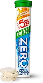 Zero Protect Electrolyte Tablets | Hydration Tablets with Vitamin C & D | 0 Calories & Sugar Free | Boost Hydration, Performance & Wellness | Turmeric & Ginger | 20 Tablets