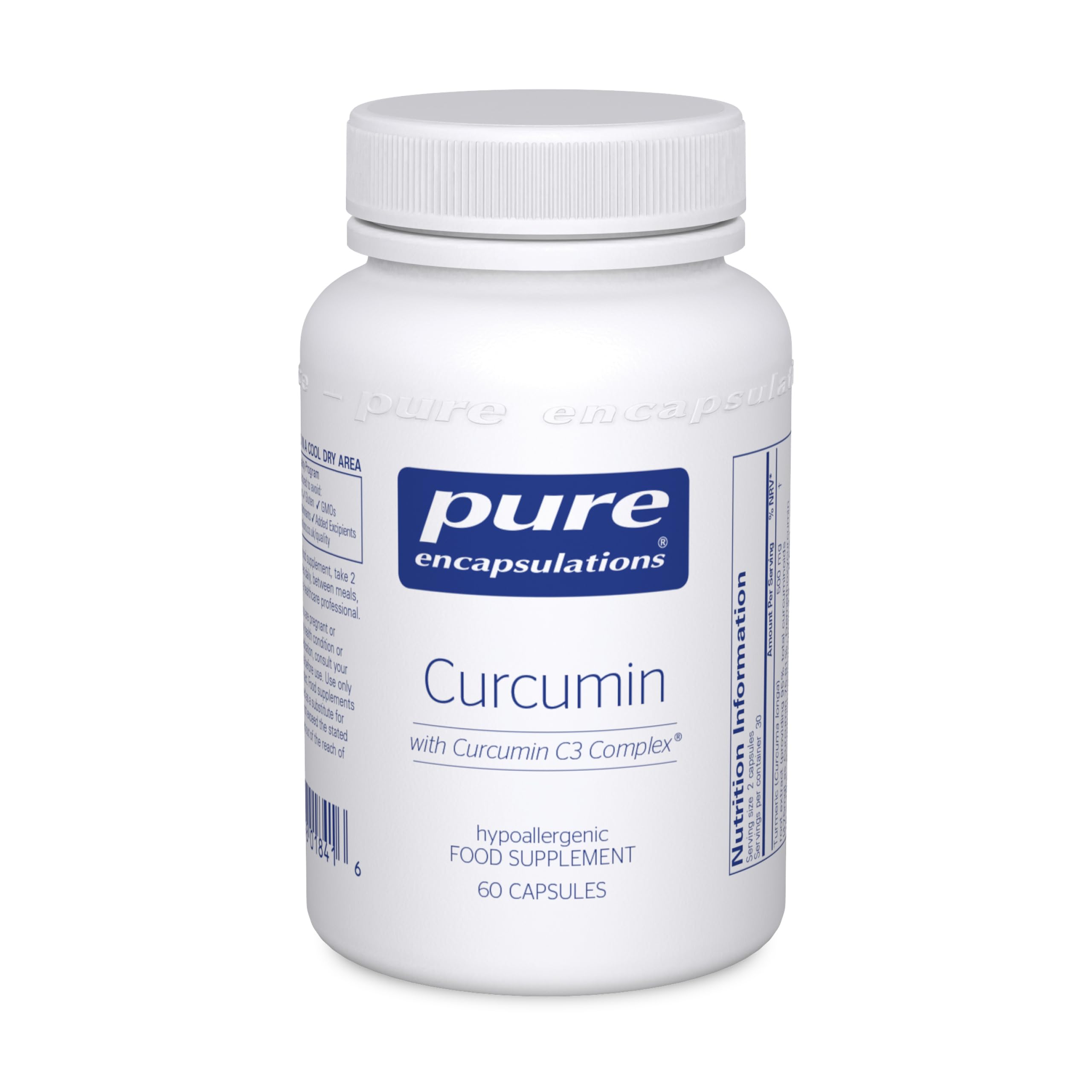 Curcumin - High Potency Turmeric C3 Complex Supplement - 60 Capsules