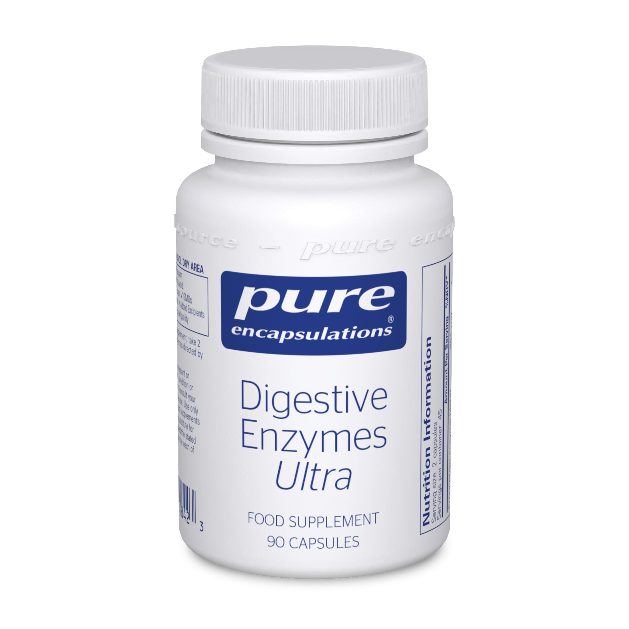 Digestive Enzymes Ultra - Broad Spectrum Vegetarian Digestive Enzymes - Supports Digestion & Nutrient Absorption - 90 Capsules