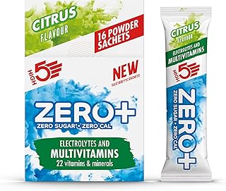 Zero+ Electrolytes Hydration Sachets with Multivitamins - Sugar Free Electrolytes Powder with 22 Vitamins & Minerals - On-The-Go Rehydration Sachets for Daily Energy (Citrus, 16 x 7g)
