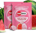 SaltStick Fastchews, Electrolyte Replacement Tablets for Rehydration, Exercise Recovery, Youth & Adult Athletes, Hiking & Sports Recovery, 2 x Packets of 10 Tablets (Watermelon)