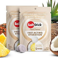 SaltStick Fastchews, Electrolyte Replacement Tablets for Rehydration, Exercise Recovery, Youth & Adult Athletes, Hiking & Sports Recovery, 2 x Packet of 10 Tablets (Coconut Pineapple)